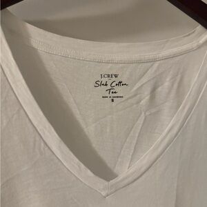 J. Crew Men's White Cotton Tee